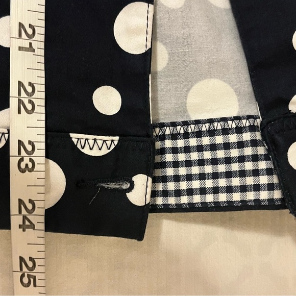 C&B Polka Dot Women's Jacket - Dark Navy and White, size L - Picture 7 of 9